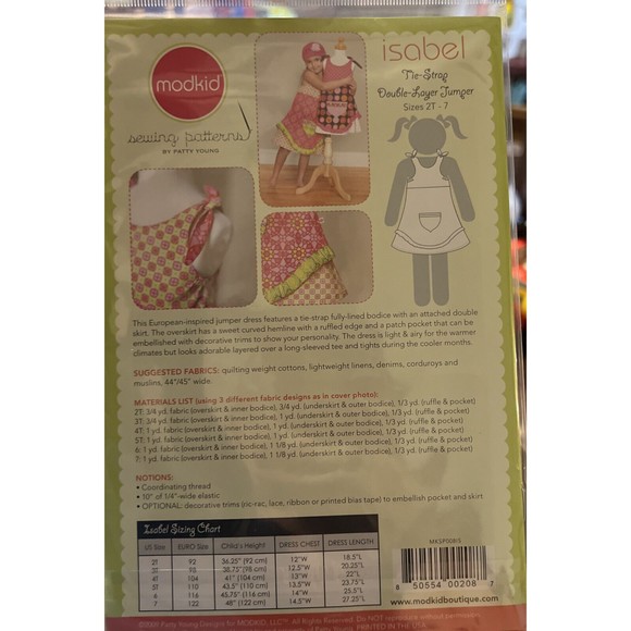 Girls Double Layer Jumper Pattern - Picture 3 of 3